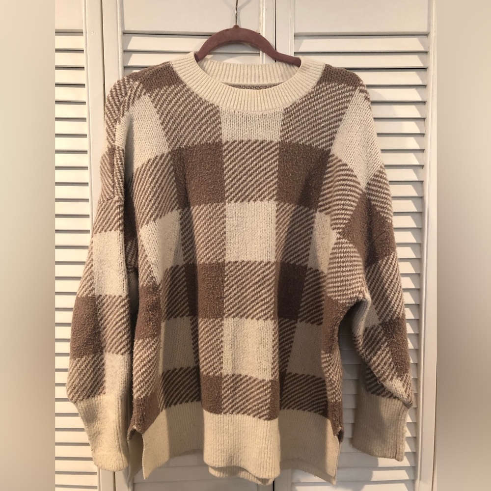 Abercrombie & Fitch Plaid Sweater